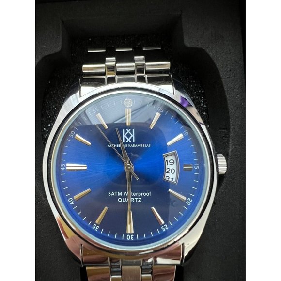 Katherine Karambelas Men's Stainless Steel Silver Watch - Picture 1 of 5
